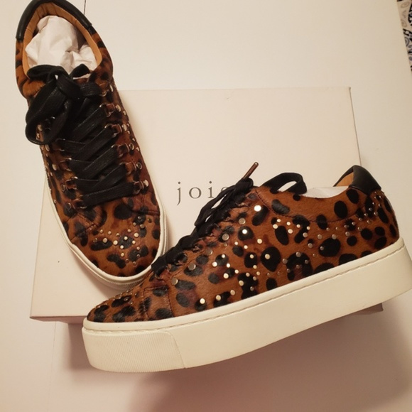 Joie Shoes - NEW | 8 | JOIE | CALF HAIR Leopard Stud SNEAKERS